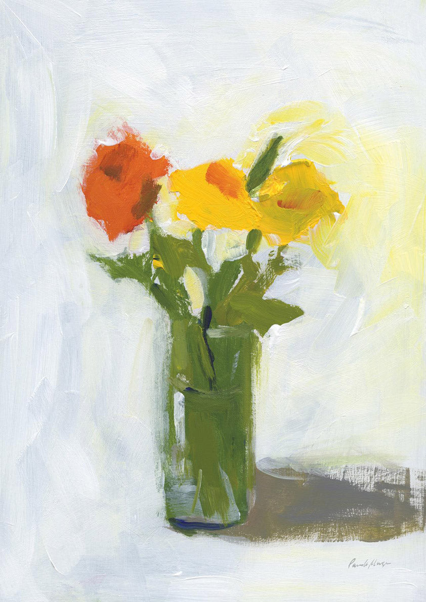 Orange And Yellow Floral