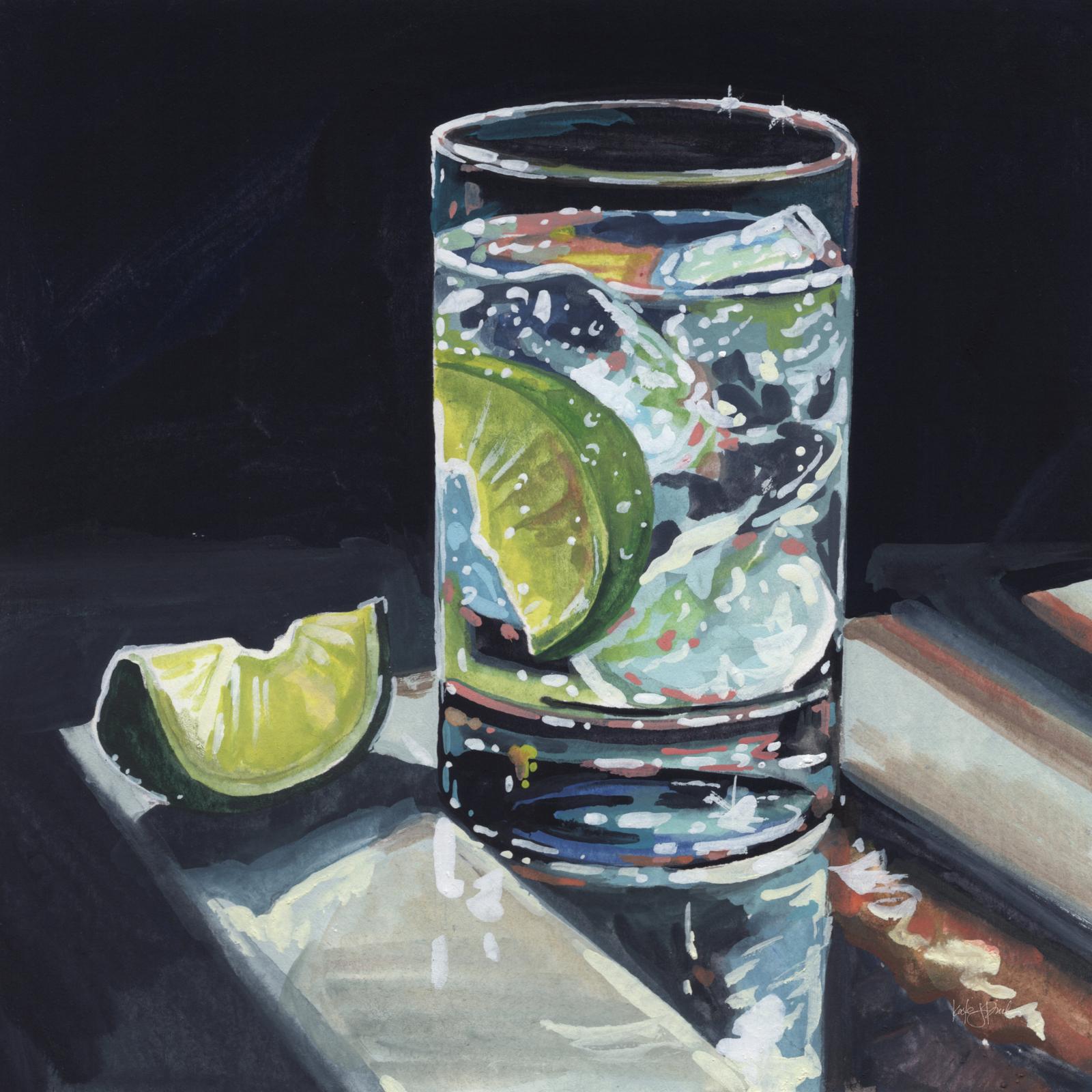 Light Reflecting Off A Cocktail