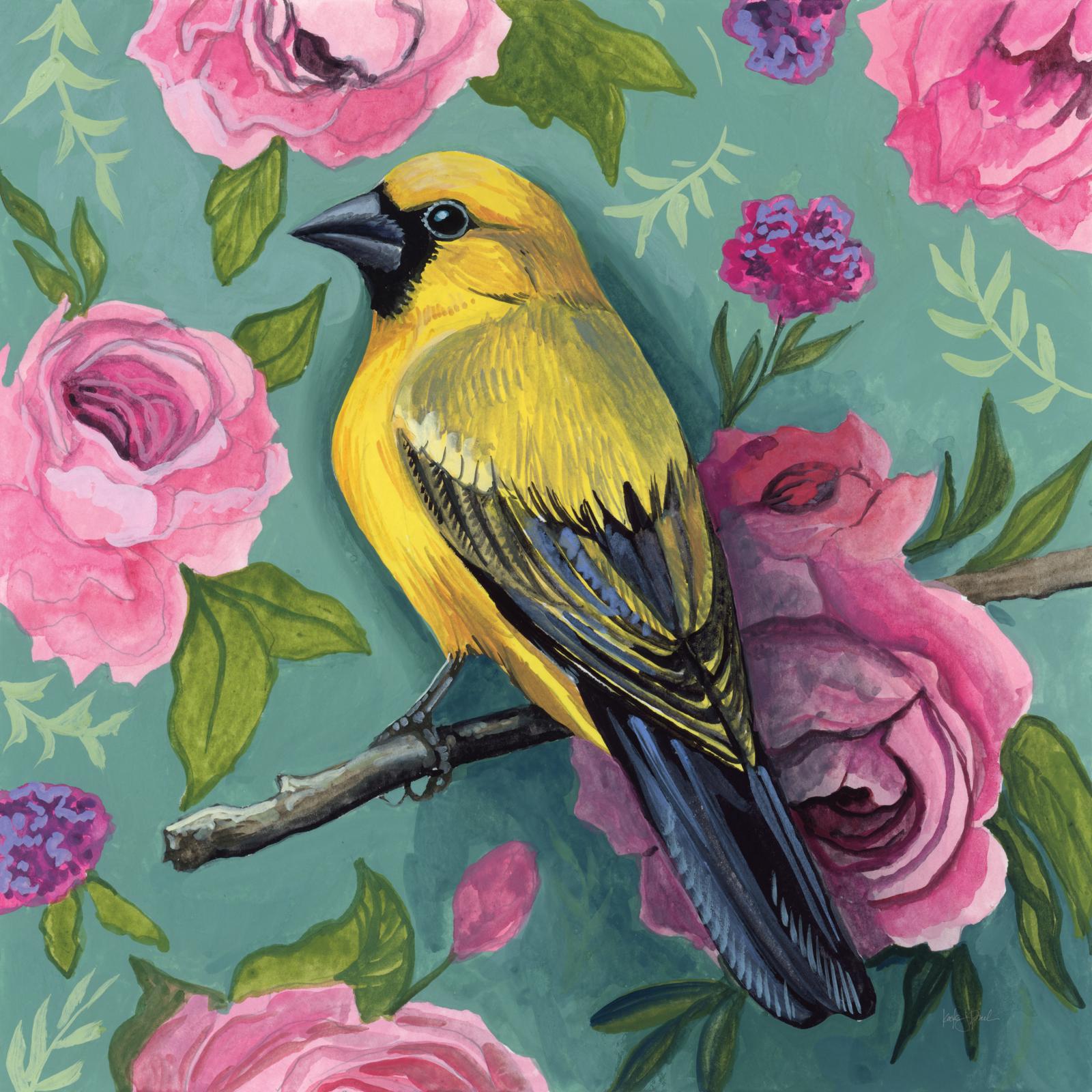 Brid With Roses