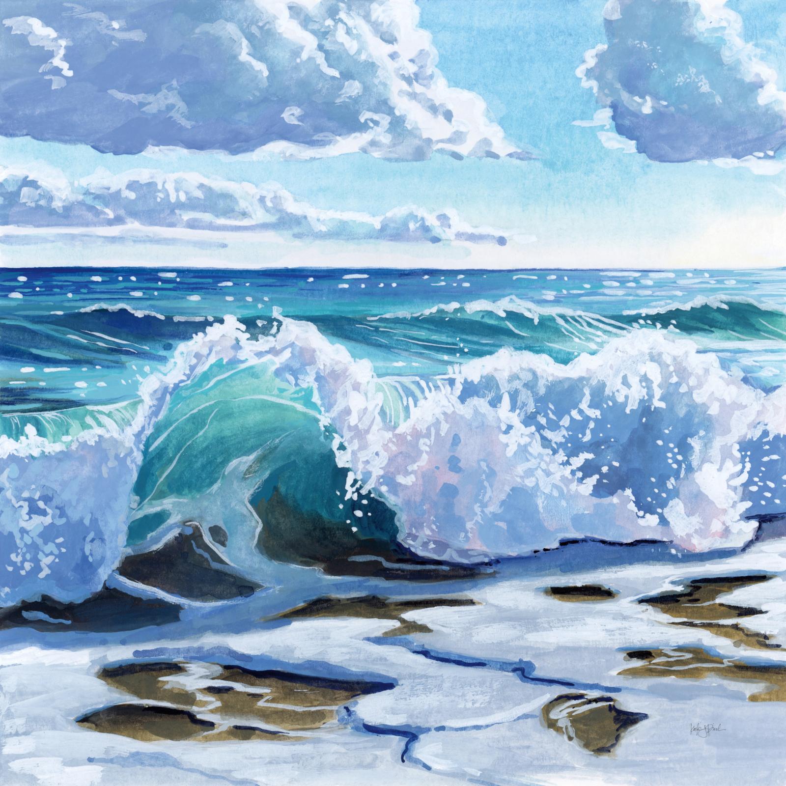 Curling Wave On The Shore