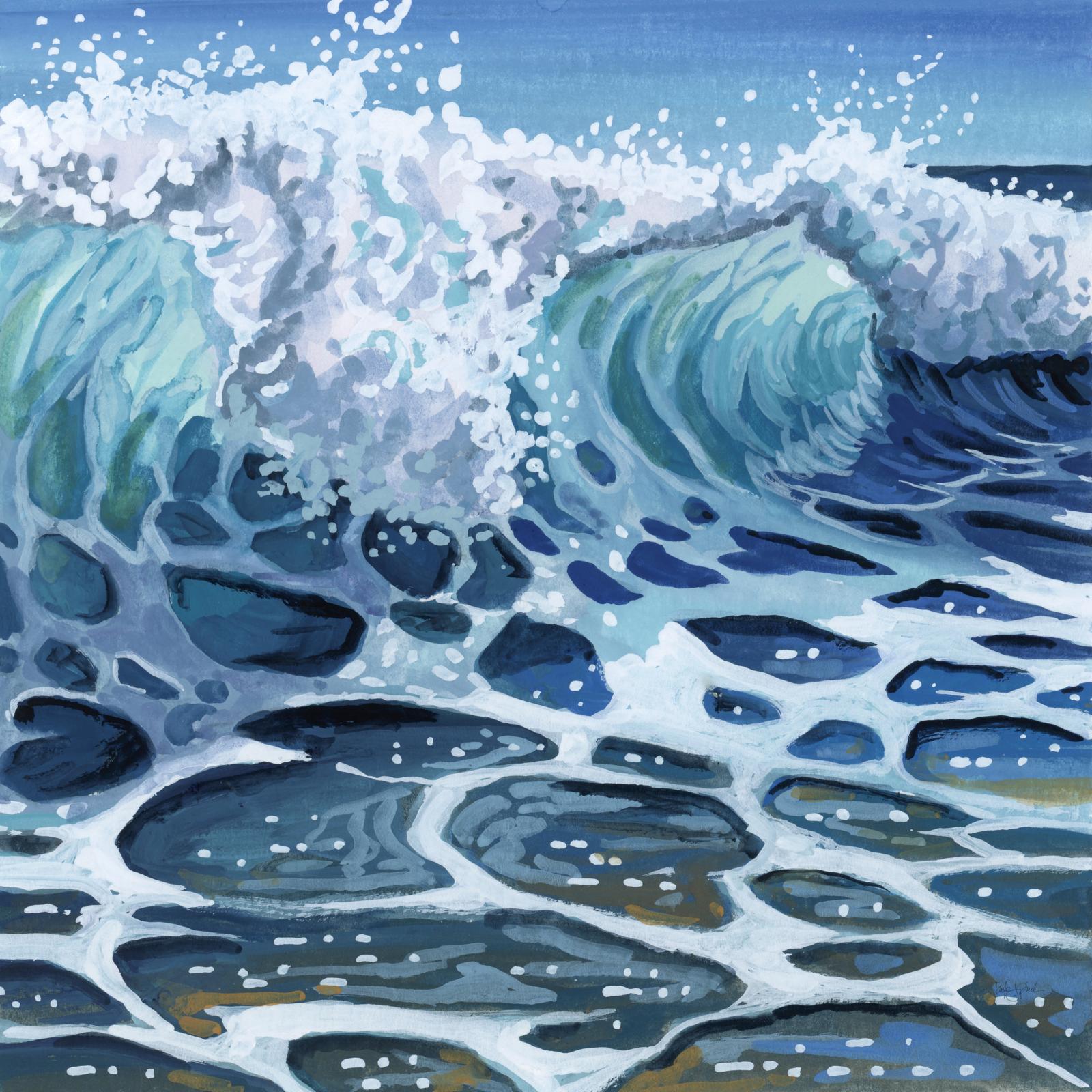 Crashing Waves On The Beach