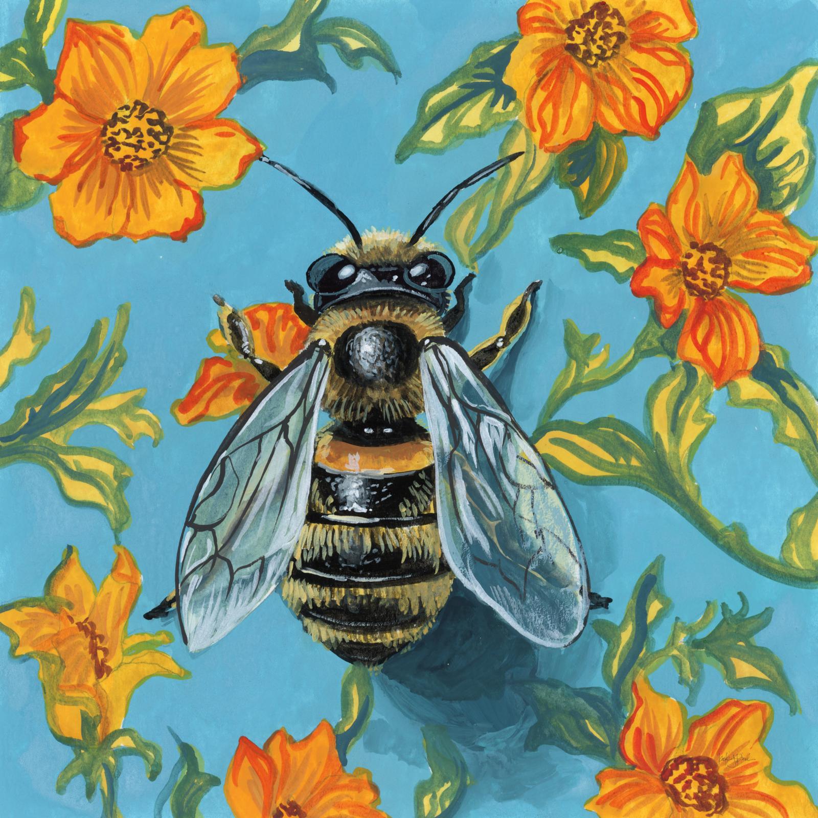 Honeybee On The Wall
