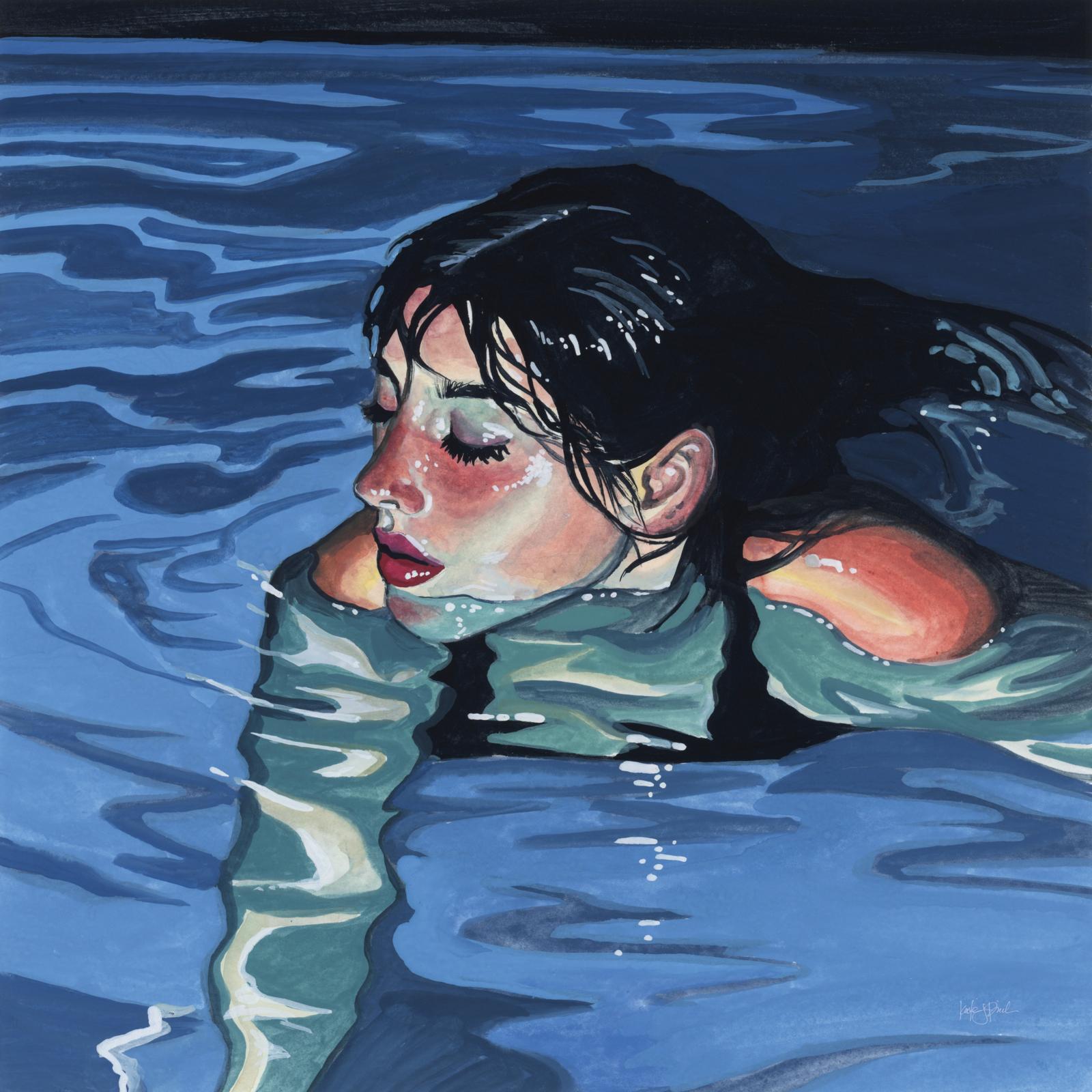 Swimming In The Evening Glow