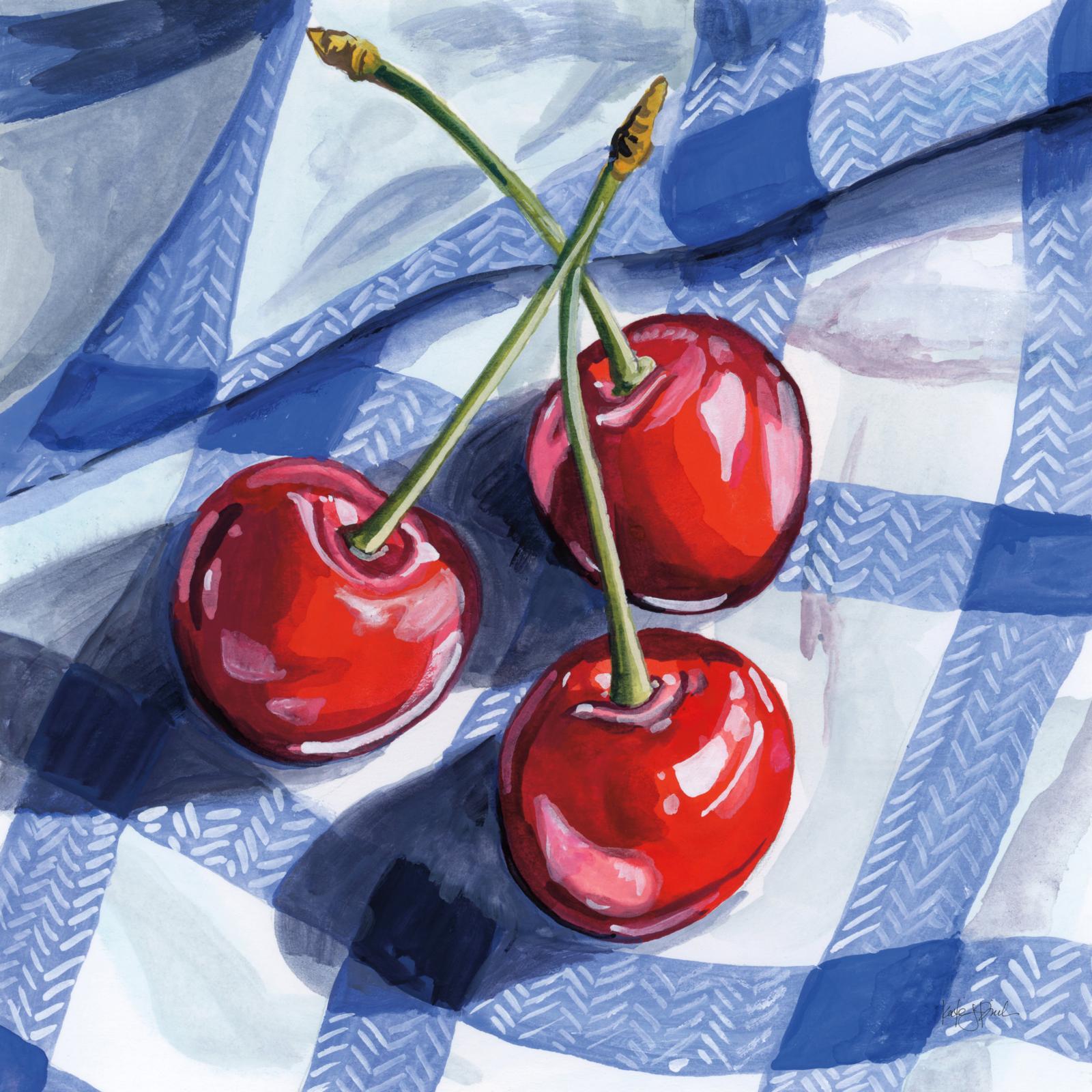 Three Picnic Cherries