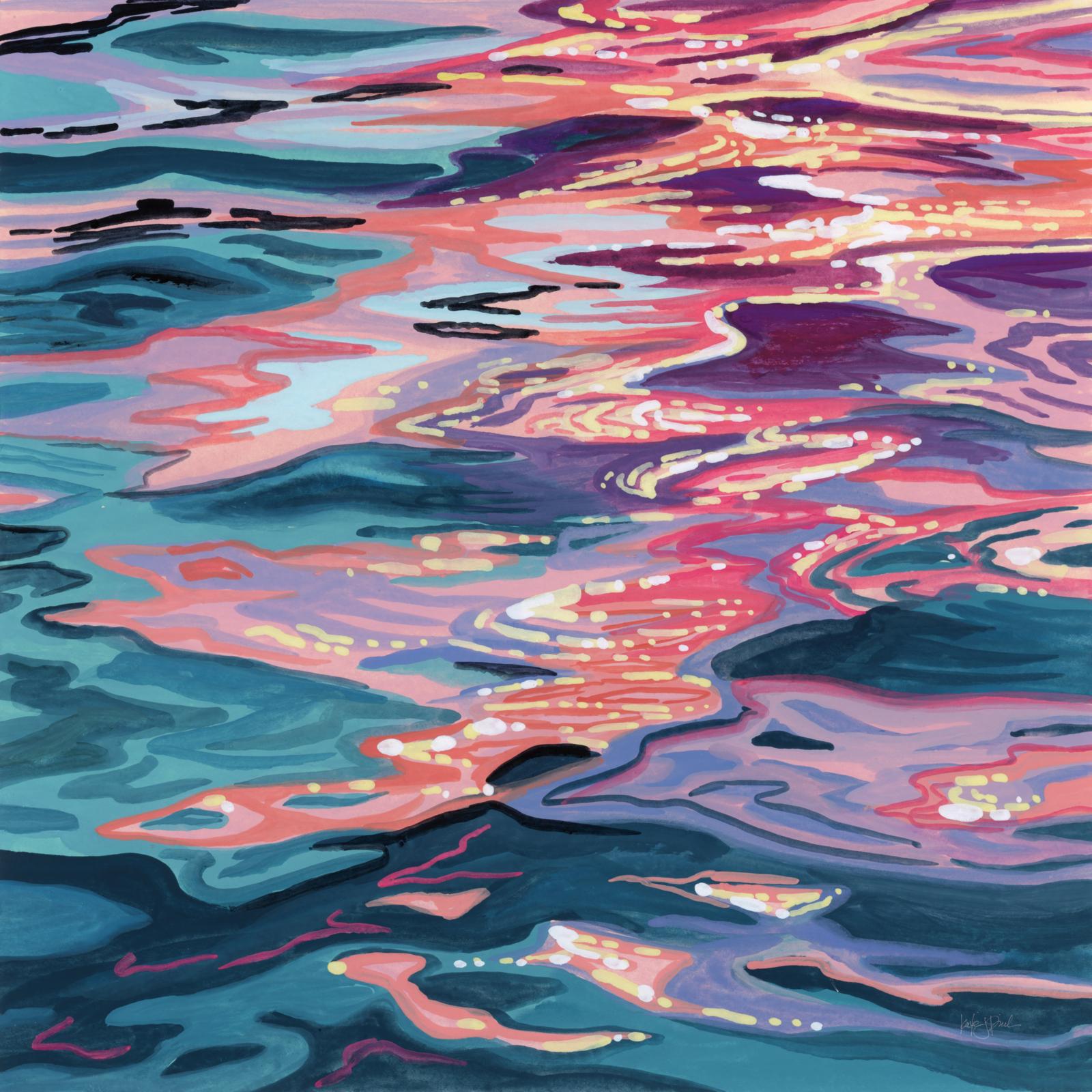 Sunset Reflections On Water