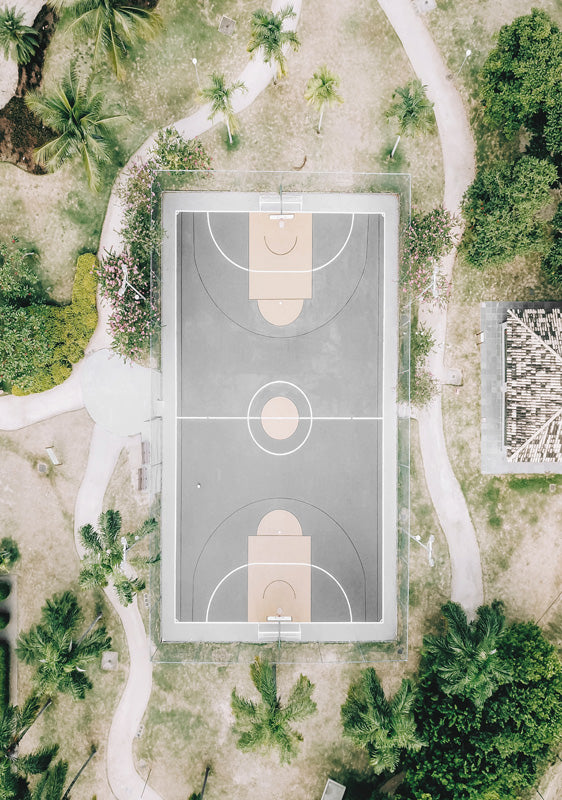 Aerial Basketball Court