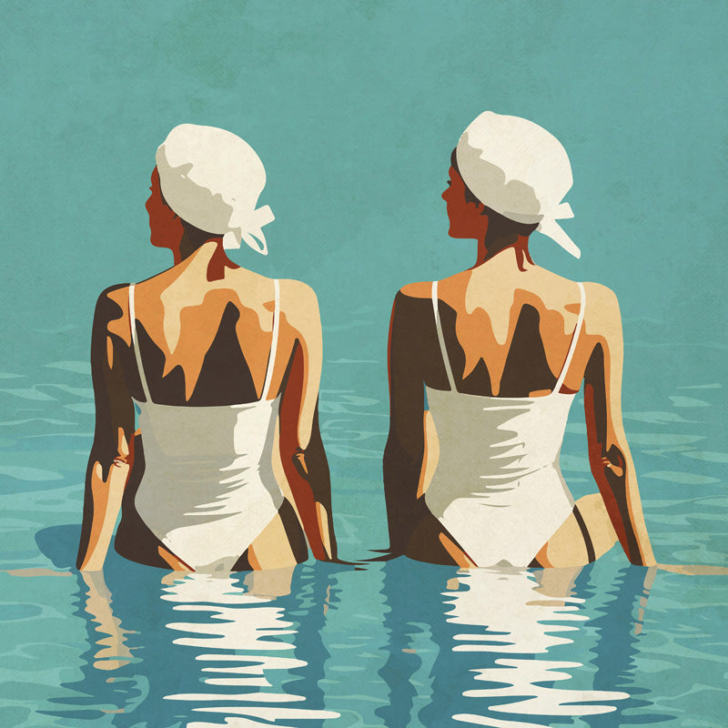 Two Friends At The Beach