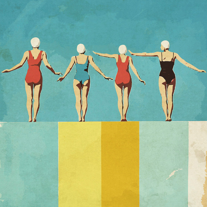 Four Figures On The Pool